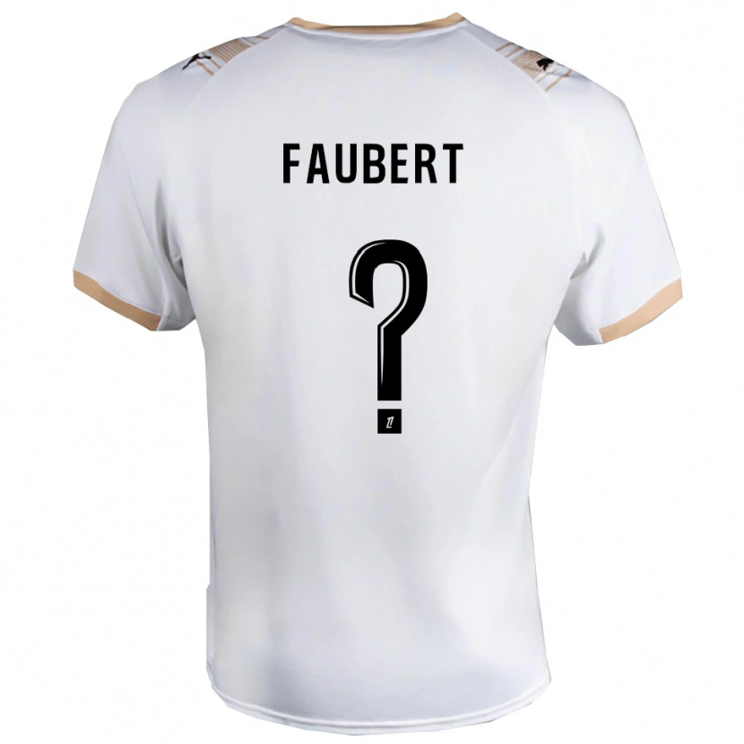 Danxen Dames Noam Faubert #0 Wit Zwart Uitshirt Uittenue 2025/26 T-Shirt
