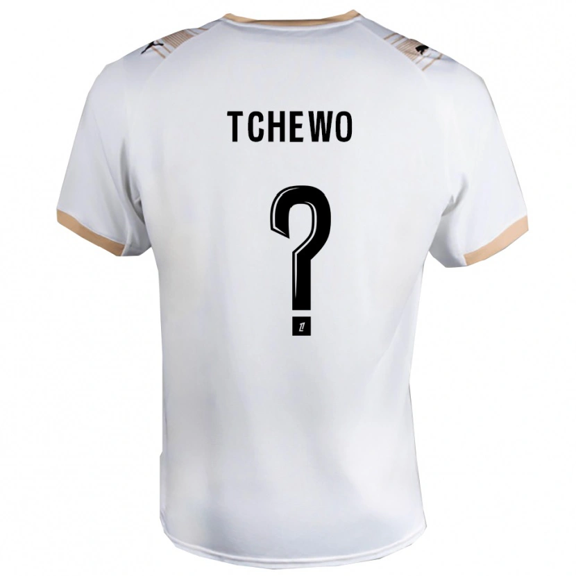 Danxen Dames Ryan Tchapda Tchewo #0 Wit Zwart Uitshirt Uittenue 2025/26 T-Shirt