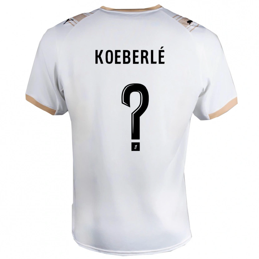 Danxen Dames Samuel Koeberlé #0 Wit Zwart Uitshirt Uittenue 2025/26 T-Shirt