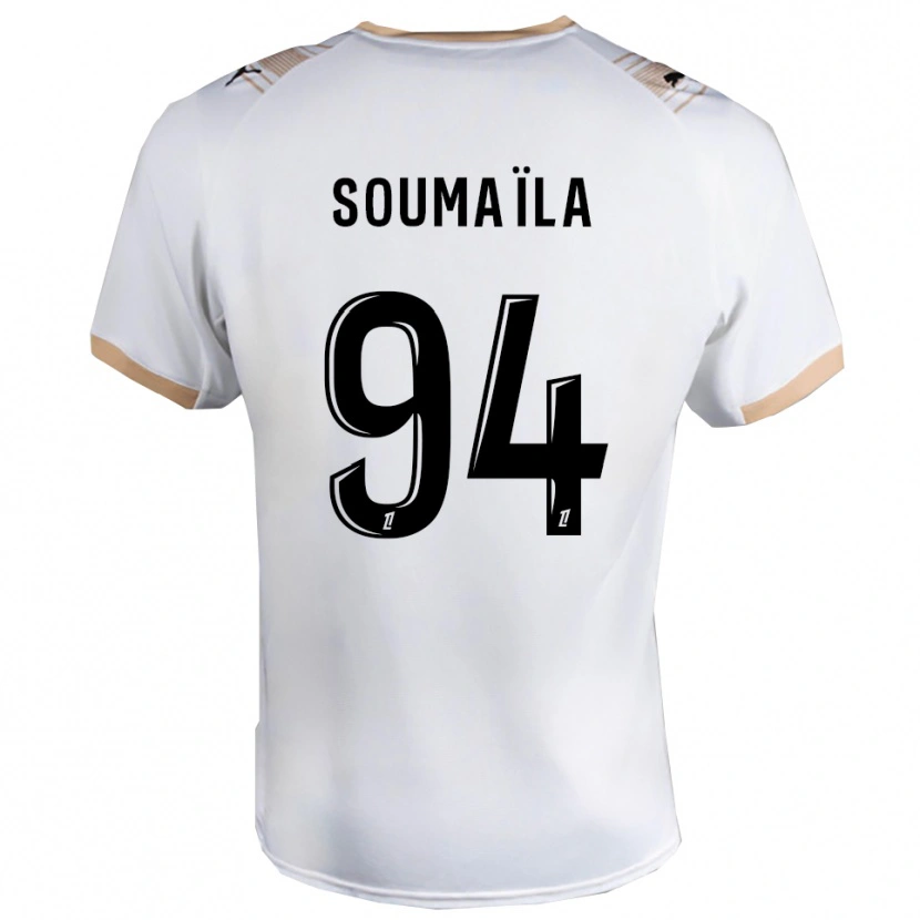 Danxen Dames Soumaïla Sylla #94 Wit Zwart Uitshirt Uittenue 2025/26 T-Shirt