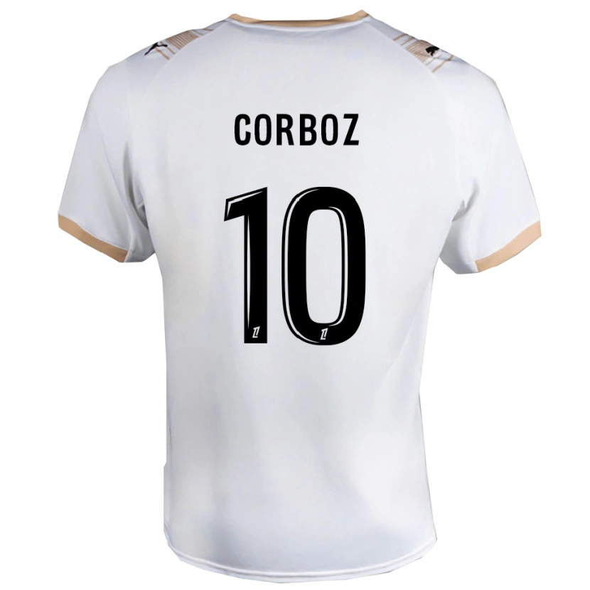 Danxen Dames Rachel Corboz #10 Wit Zwart Uitshirt Uittenue 2025/26 T-Shirt