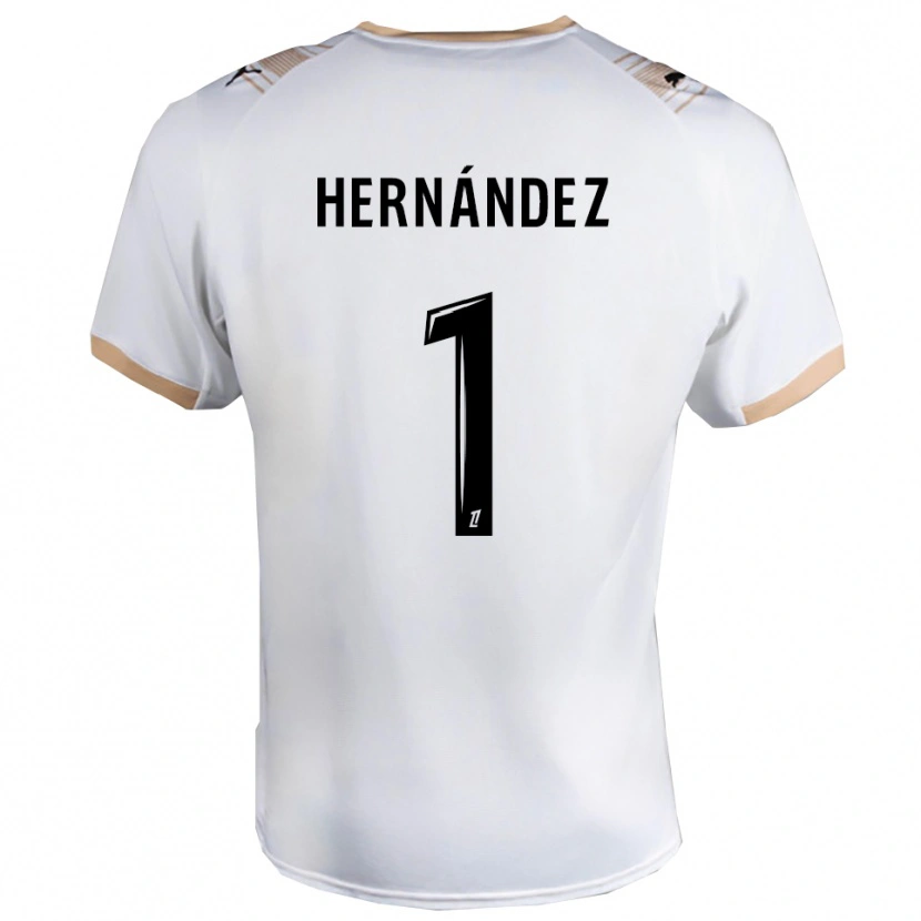 Danxen Dames Melvin Hernández #1 Wit Zwart Uitshirt Uittenue 2025/26 T-Shirt