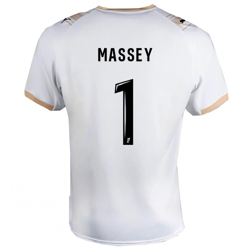 Danxen Dames Kayza Massey #1 Wit Zwart Uitshirt Uittenue 2025/26 T-Shirt