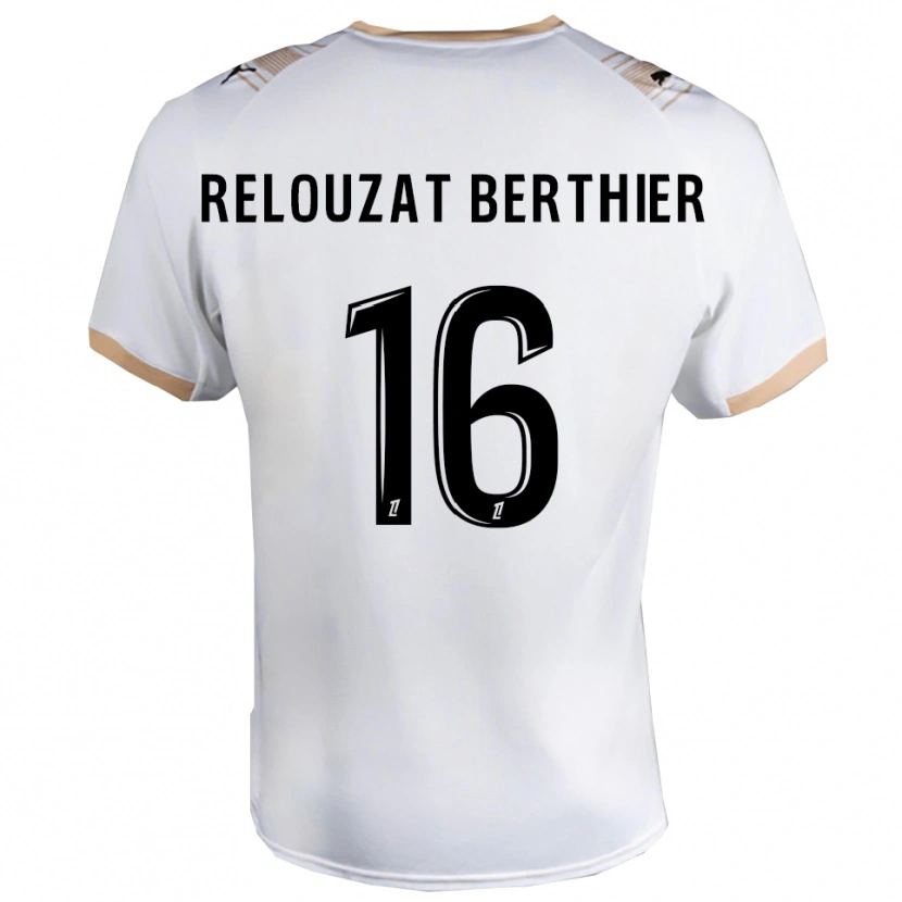 Danxen Dames Maxime Relouzat Berthier #16 Wit Zwart Uitshirt Uittenue 2025/26 T-Shirt