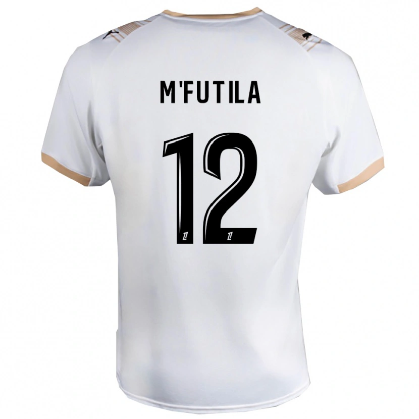 Danxen Dames Hermi M'futila #12 Wit Zwart Uitshirt Uittenue 2025/26 T-Shirt