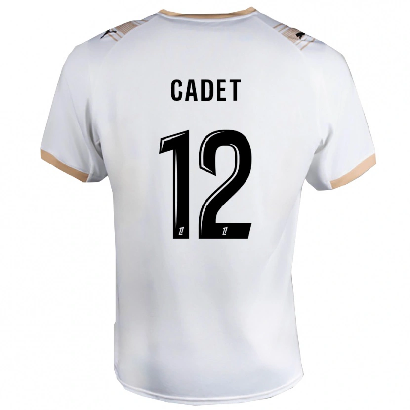 Danxen Dames Charlélie Cadet #12 Wit Zwart Uitshirt Uittenue 2025/26 T-Shirt