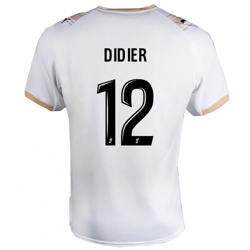 Danxen Dames Haïlé Didier #12 Wit Zwart Uitshirt Uittenue 2025/26 T-Shirt