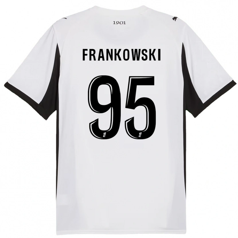 Danxen Dames Przemyslaw Frankowski #95 Wit Zwart Uitshirt Uittenue 2025/26 T-Shirt