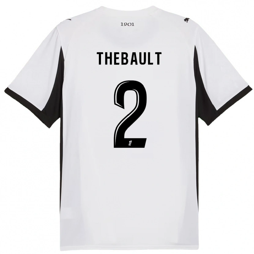 Danxen Dames Yaël Thébault #2 Wit Zwart Uitshirt Uittenue 2025/26 T-Shirt