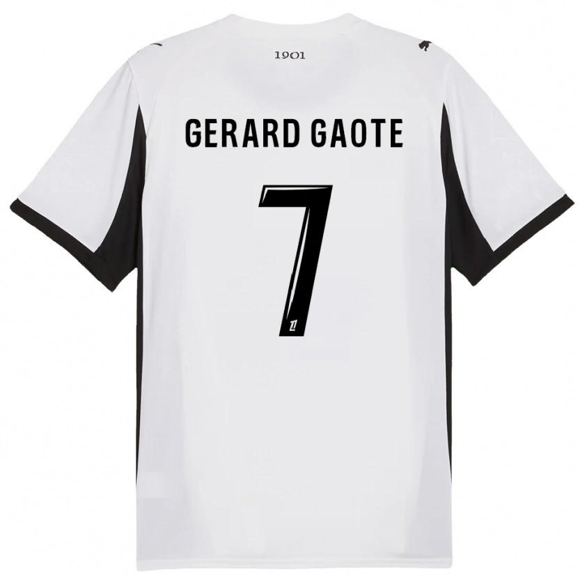 Danxen Dames Steven Gerard Gaote #7 Wit Zwart Uitshirt Uittenue 2025/26 T-Shirt