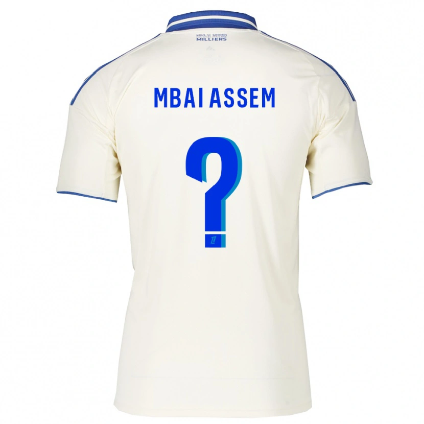 Danxen Dames Chris Mbaï-Assem #0 Champagne Blauw Uitshirt Uittenue 2025/26 T-Shirt