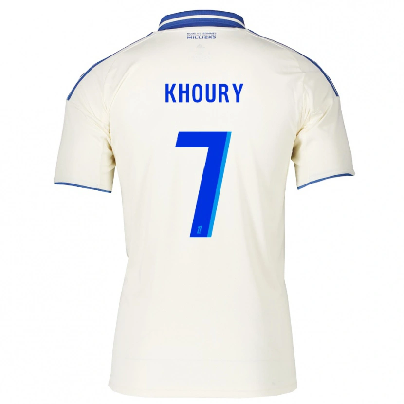 Danxen Dames Pilar Khoury #7 Champagne Blauw Uitshirt Uittenue 2025/26 T-Shirt