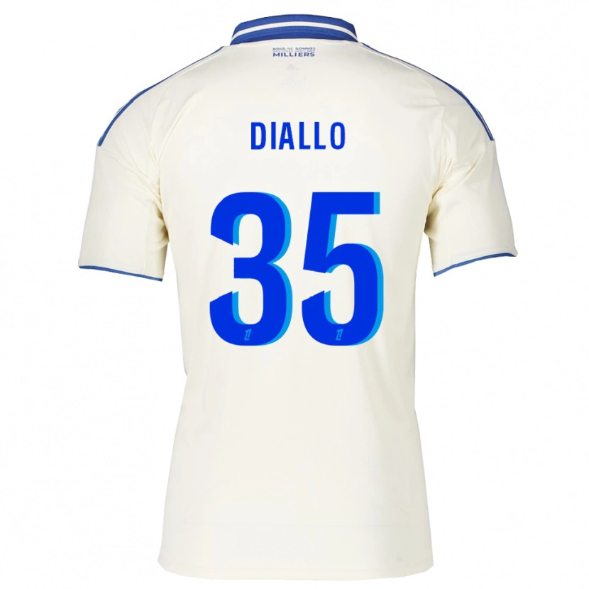 Danxen Dames Tidiane Diallo #35 Champagne Blauw Uitshirt Uittenue 2025/26 T-Shirt