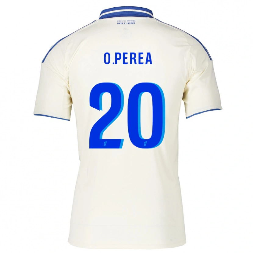 Danxen Dames Óscar Perea #20 Champagne Blauw Uitshirt Uittenue 2025/26 T-Shirt