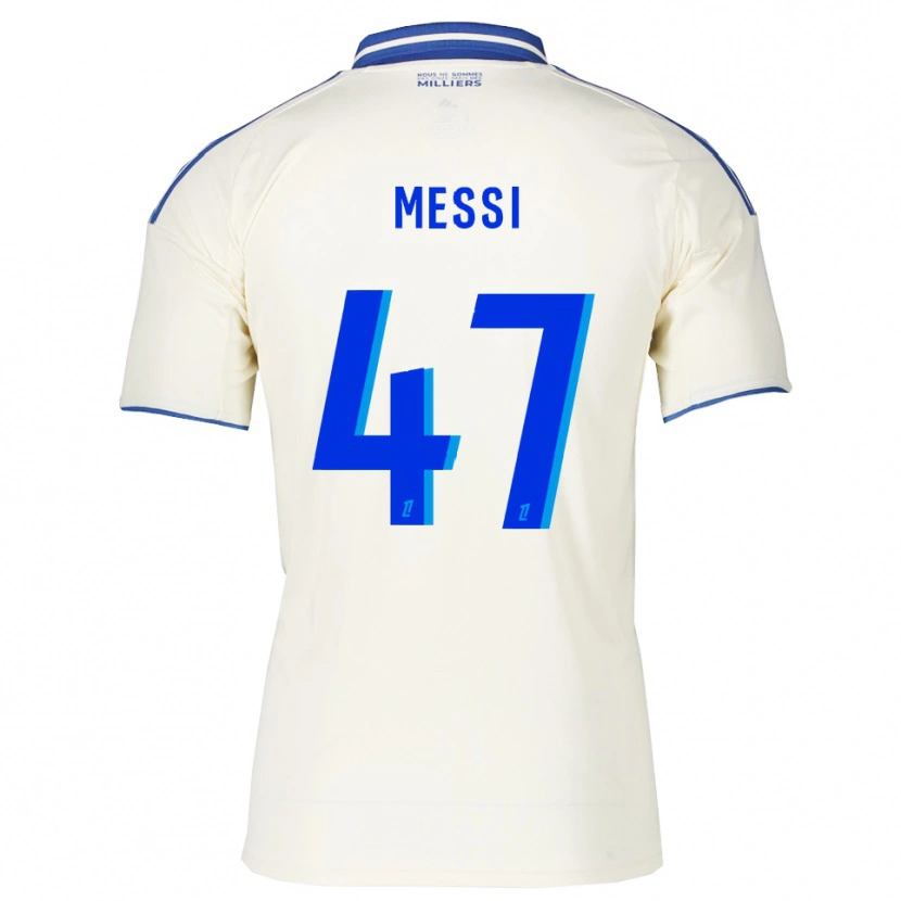 Danxen Dames Rayane Messi #47 Champagne Blauw Uitshirt Uittenue 2025/26 T-Shirt