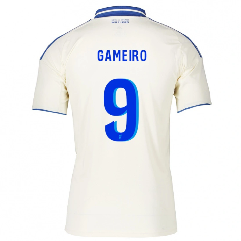Danxen Dames Kévin Gameiro #9 Champagne Blauw Uitshirt Uittenue 2025/26 T-Shirt