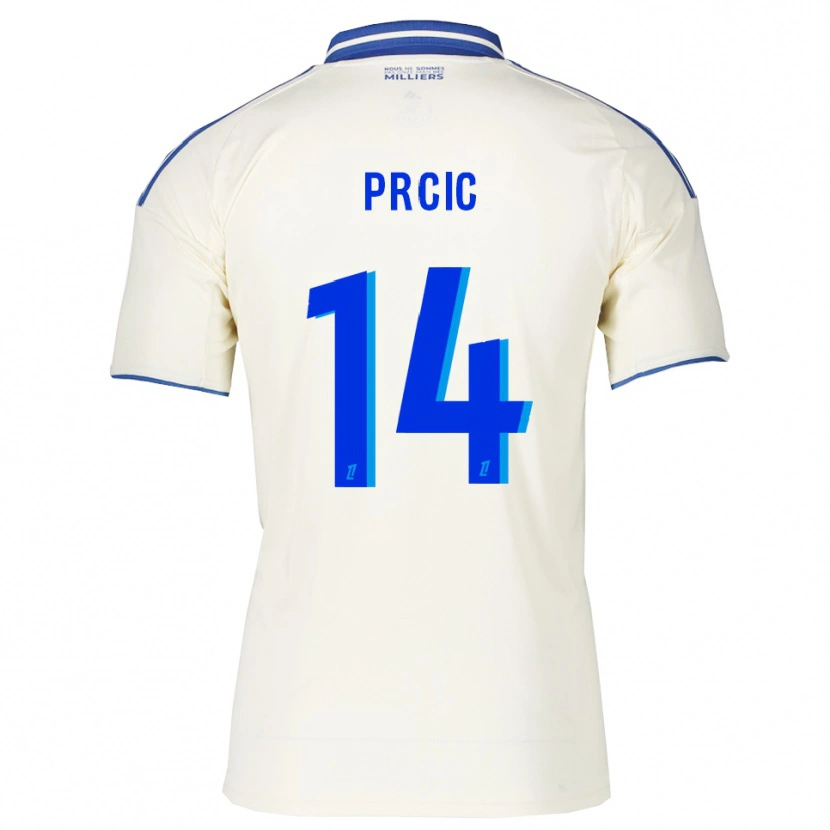 Danxen Dames Sanjin Prcic #14 Champagne Blauw Uitshirt Uittenue 2025/26 T-Shirt