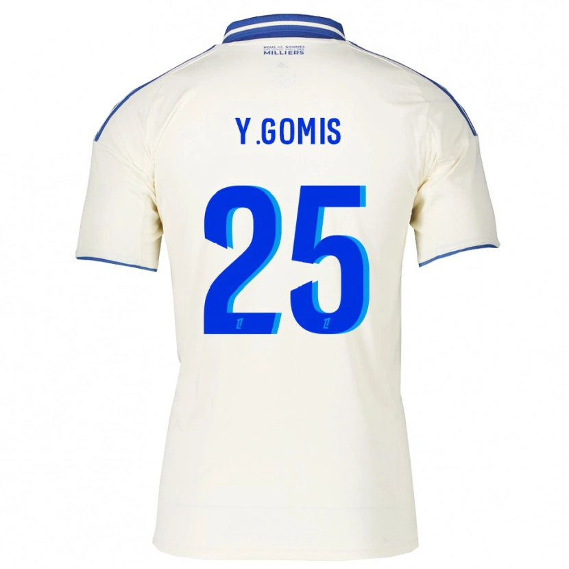 Danxen Dames Yoni Gomis #25 Champagne Blauw Uitshirt Uittenue 2025/26 T-Shirt