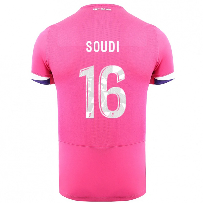 Danxen Dames Adam Soudi #16 Roze Wit Uitshirt Uittenue 2025/26 T-Shirt