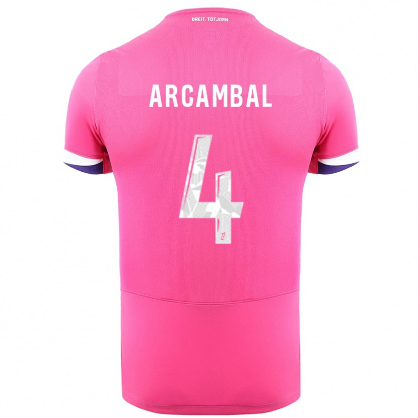 Danxen Dames Anais Arcambal #4 Roze Wit Uitshirt Uittenue 2025/26 T-Shirt