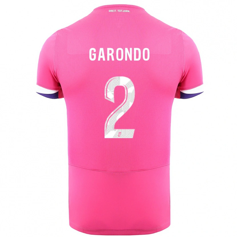 Danxen Dames Thibaud Garondo #2 Roze Wit Uitshirt Uittenue 2025/26 T-Shirt