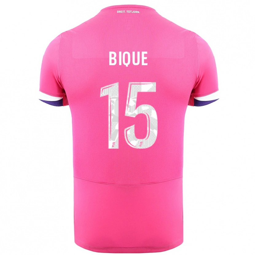 Danxen Dames Darren Bique #15 Roze Wit Uitshirt Uittenue 2025/26 T-Shirt