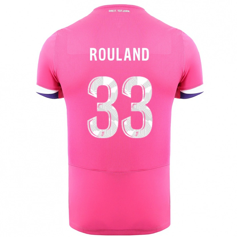 Danxen Dames Prune Rouland #33 Roze Wit Uitshirt Uittenue 2025/26 T-Shirt