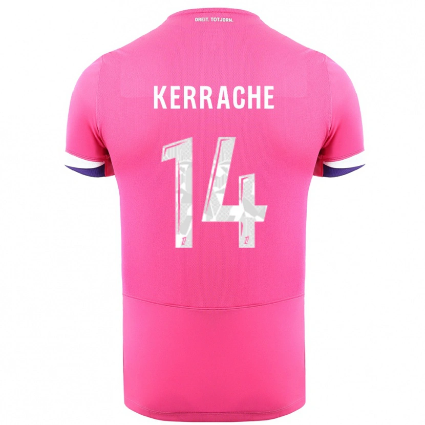 Danxen Dames Marina Kerrache #14 Roze Wit Uitshirt Uittenue 2025/26 T-Shirt