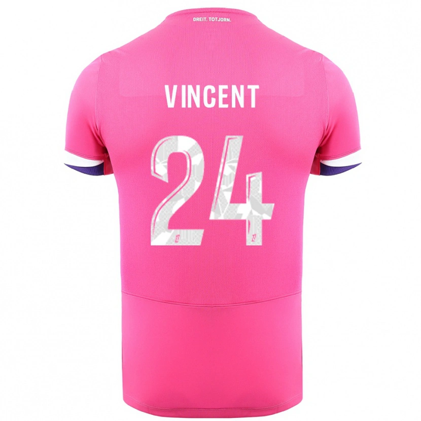 Danxen Dames Magalie Vincent #24 Roze Wit Uitshirt Uittenue 2025/26 T-Shirt