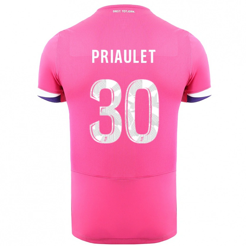 Danxen Dames Anaïs Priaulet #30 Roze Wit Uitshirt Uittenue 2025/26 T-Shirt