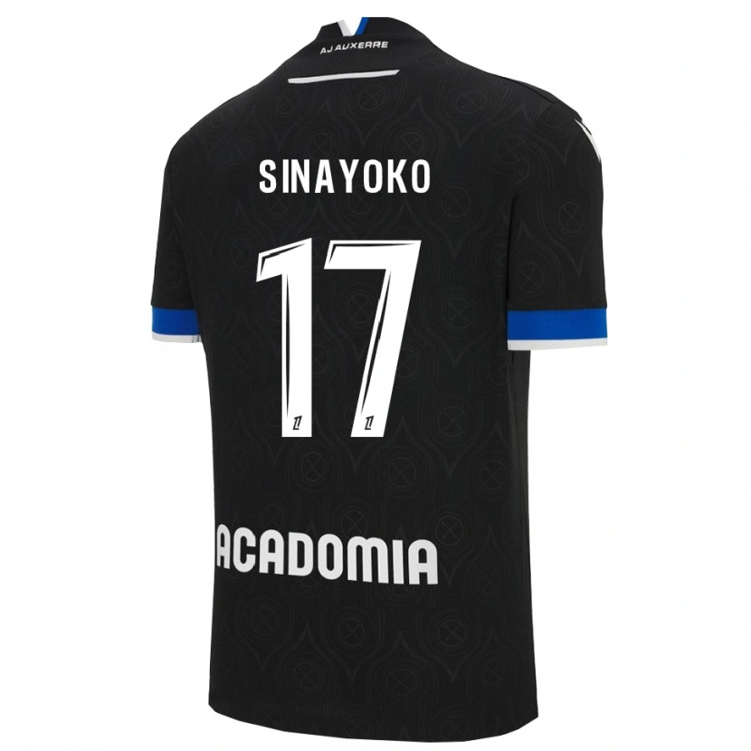 Danxen Dames Lassine Sinayoko #17 Zwart Wit Uitshirt Uittenue 2025/26 T-Shirt