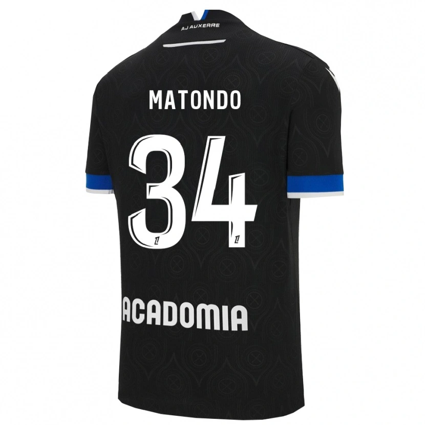 Danxen Dames Rudy Matondo #34 Zwart Wit Uitshirt Uittenue 2025/26 T-Shirt