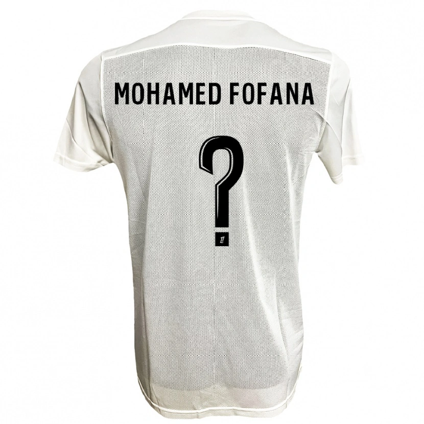 Danxen Dames Yanis Mohamed Fofana #0 Zwart Wit Uitshirt Uittenue 2025/26 T-Shirt