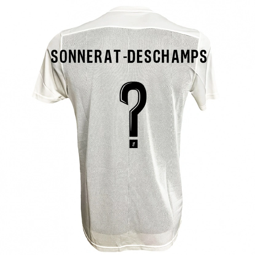 Danxen Dames Nattio Sonnerat-Deschamps #0 Zwart Wit Uitshirt Uittenue 2025/26 T-Shirt