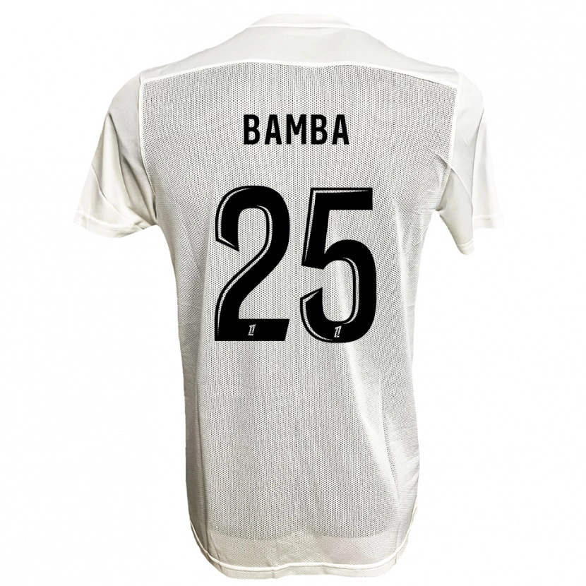 Danxen Dames Abdoulaye Bamba #25 Zwart Wit Uitshirt Uittenue 2025/26 T-Shirt