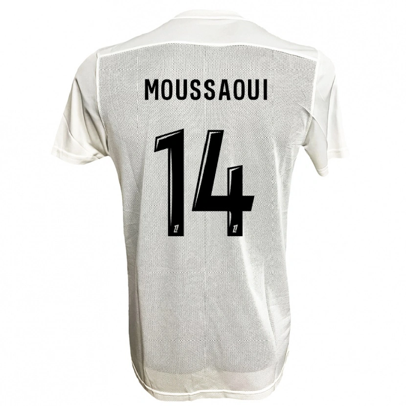 Danxen Dames Amine Moussaoui #14 Zwart Wit Uitshirt Uittenue 2025/26 T-Shirt
