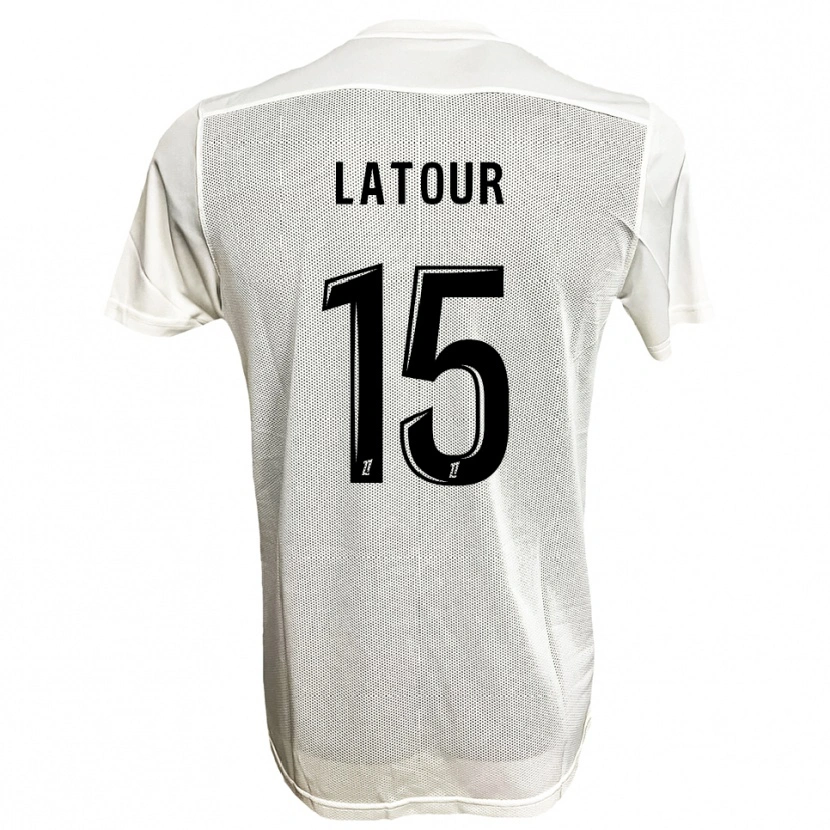 Danxen Dames Léo Latour #15 Zwart Wit Uitshirt Uittenue 2025/26 T-Shirt