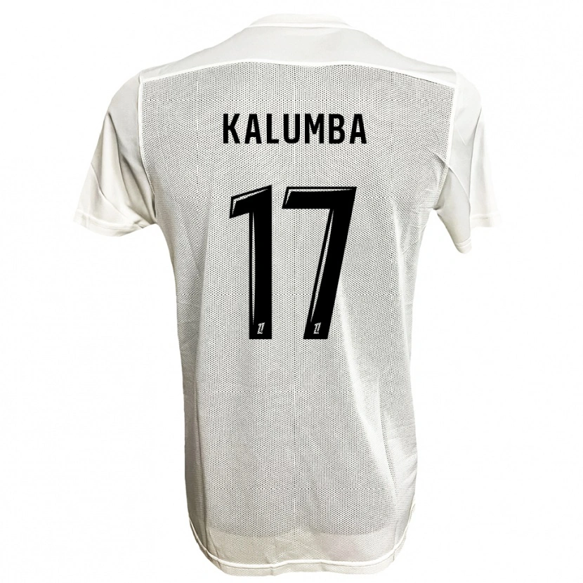 Danxen Dames Justin Kalumba #17 Zwart Wit Uitshirt Uittenue 2025/26 T-Shirt