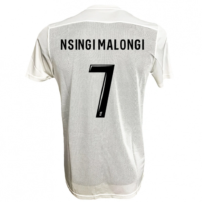 Danxen Dames Rodrigue Nsingi Malongi #7 Zwart Wit Uitshirt Uittenue 2025/26 T-Shirt