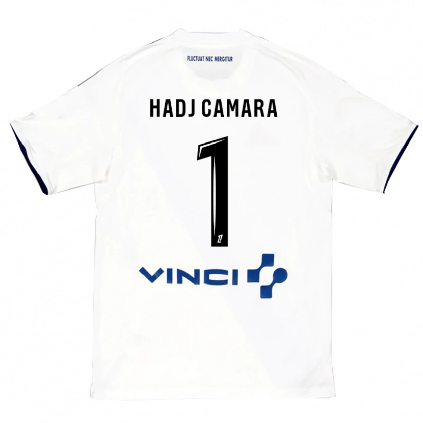 Danxen Dames El Hadj Camara #1 Wit Blauw Uitshirt Uittenue 2025/26 T-Shirt