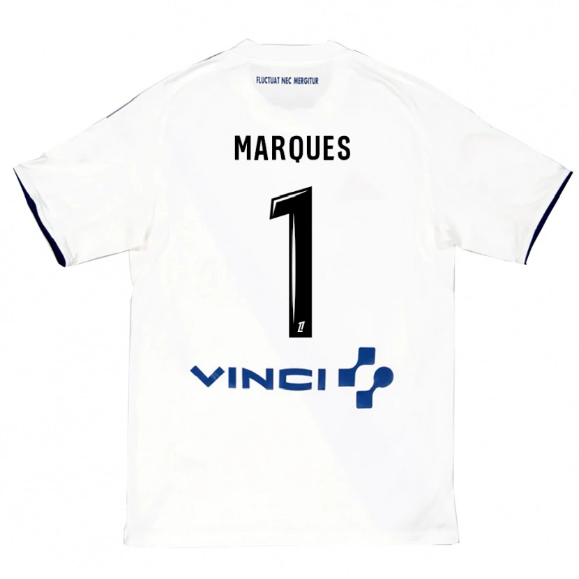 Danxen Dames Inès Marques #1 Wit Blauw Uitshirt Uittenue 2025/26 T-Shirt