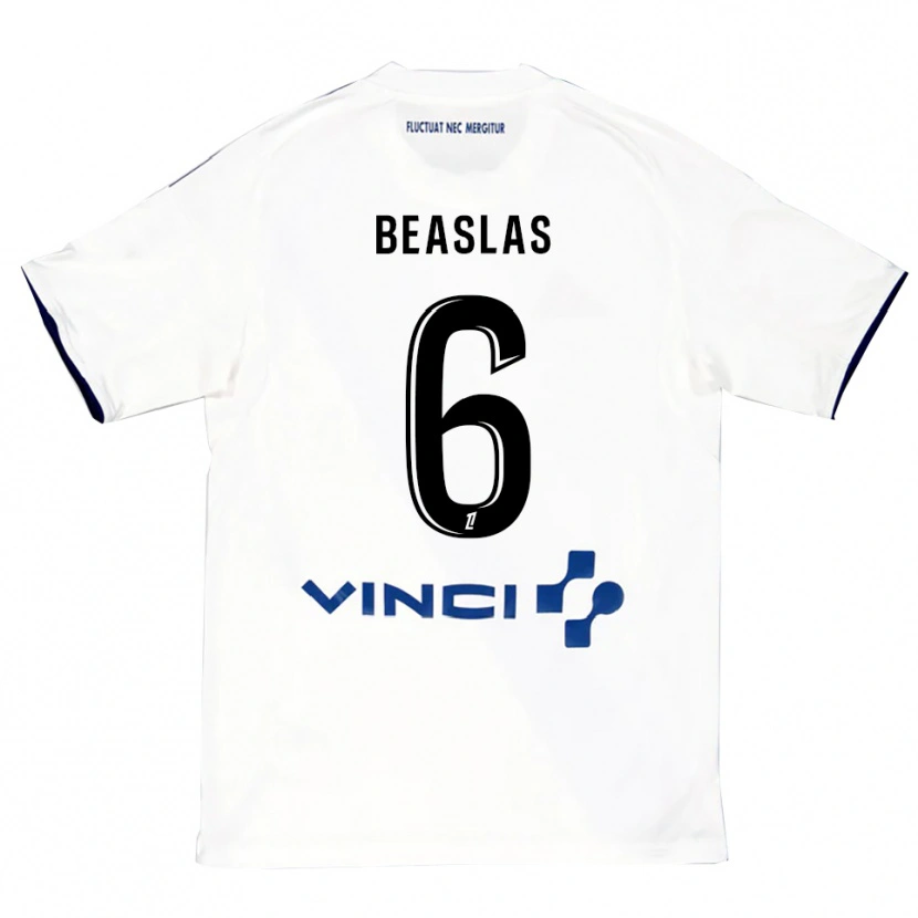 Danxen Dames Matéo Beaslas #6 Wit Blauw Uitshirt Uittenue 2025/26 T-Shirt