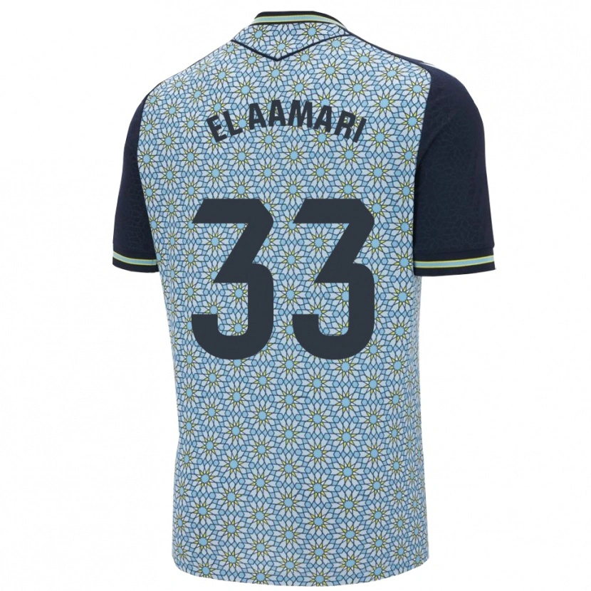 Danxen Dames Saif El Aamari #33 Blauw Marineblauw Uitshirt Uittenue 2025/26 T-Shirt