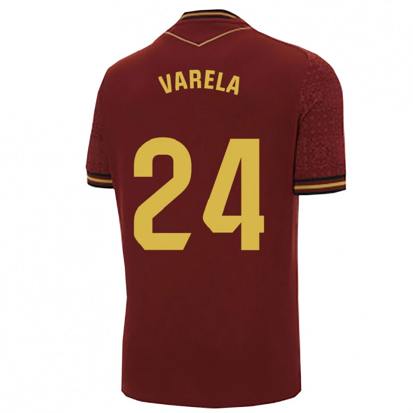 Danxen Dames Brandon Varela #24 Bordeaux Goud Uitshirt Uittenue 2025/26 T-Shirt