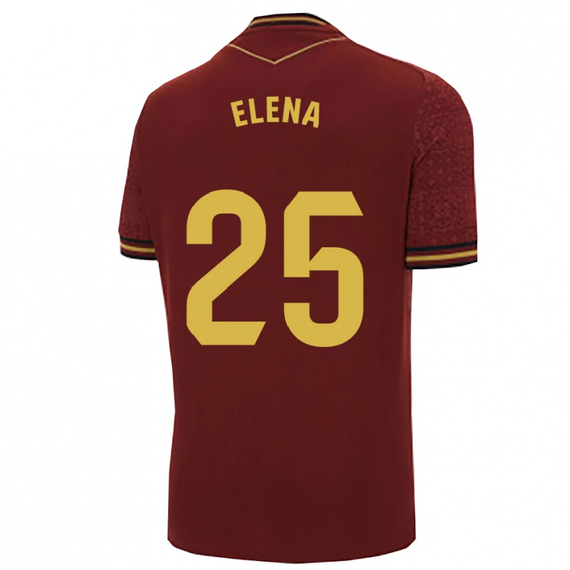 Danxen Dames Elena Gómez Labrador #25 Bordeaux Goud Uitshirt Uittenue 2025/26 T-Shirt