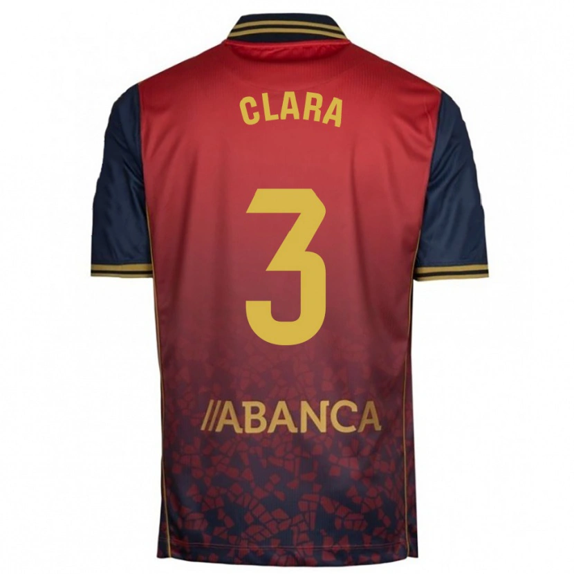 Danxen Dames Clara Rodríguez #3 Rood Marineblauw Uitshirt Uittenue 2025/26 T-Shirt