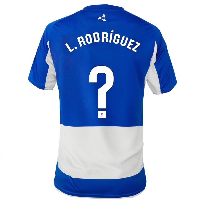Danxen Dames Iker López Rodríguez #0 Blauw Wit Uitshirt Uittenue 2025/26 T-Shirt