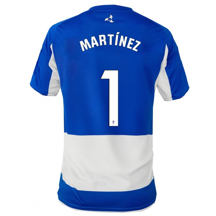 Danxen Dames Marc Martínez #1 Blauw Wit Uitshirt Uittenue 2025/26 T-Shirt