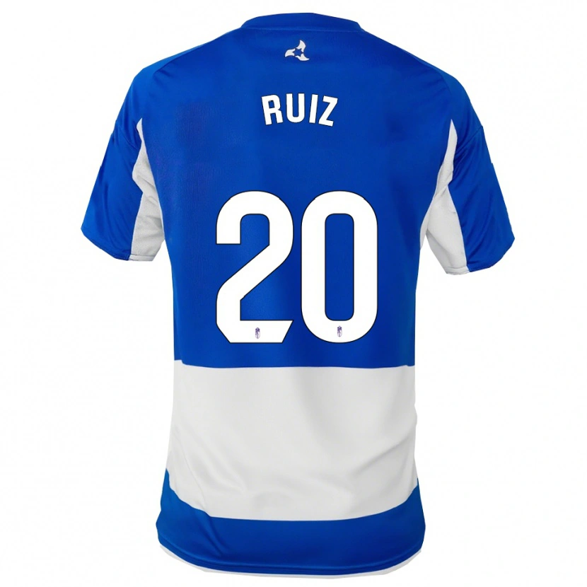 Danxen Dames Sergio Ruiz #20 Blauw Wit Uitshirt Uittenue 2025/26 T-Shirt