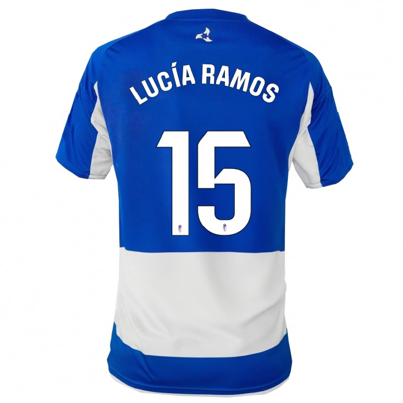 Danxen Dames Lucía Ramos Narvaez #15 Blauw Wit Uitshirt Uittenue 2025/26 T-Shirt